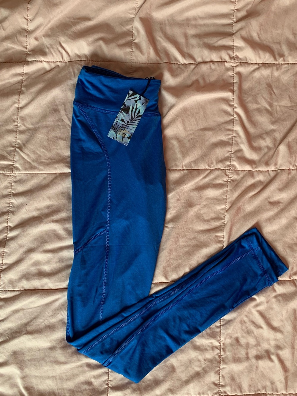 Blue Fish Cobalt Blue Active Leggings